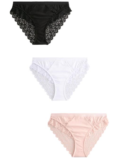 Next Slip  lyserød / sort / hvid