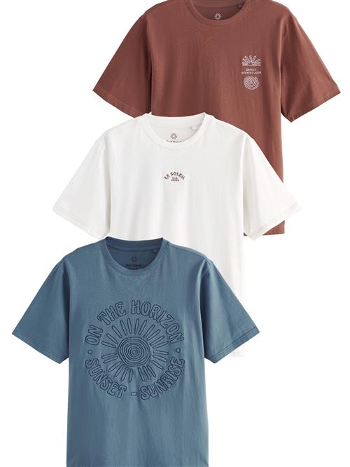 Next Bluser & t-shirts  dueblå / rustbrun / hvid