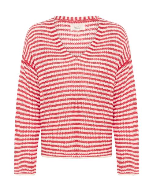 Part Two Pullover 'NahniPW'  knaldrød / hvid