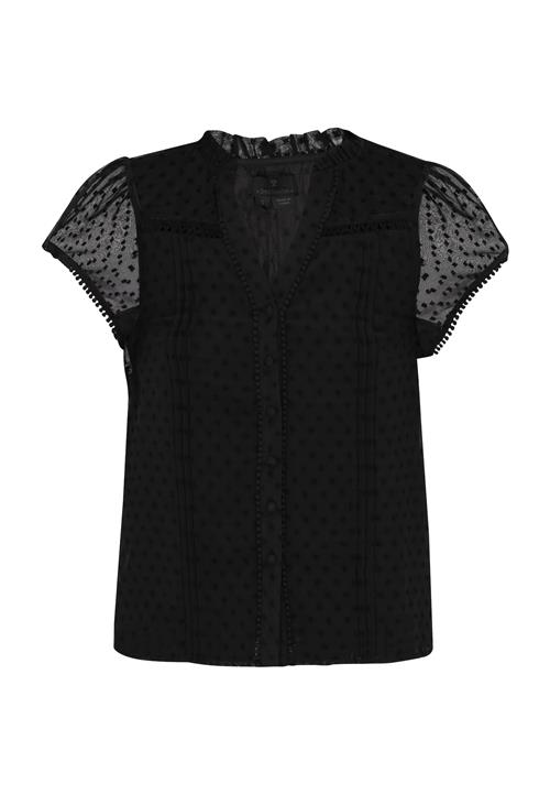 DreiMaster Klassik Bluse  sort