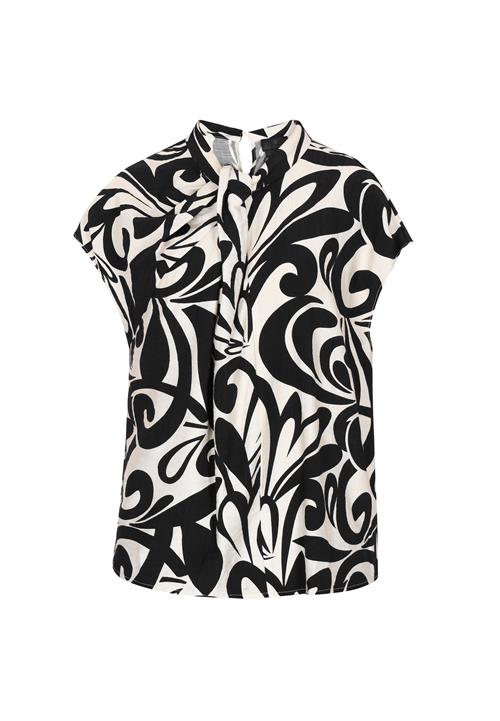 DreiMaster Klassik Bluse 'Classic Look'  sort / hvid