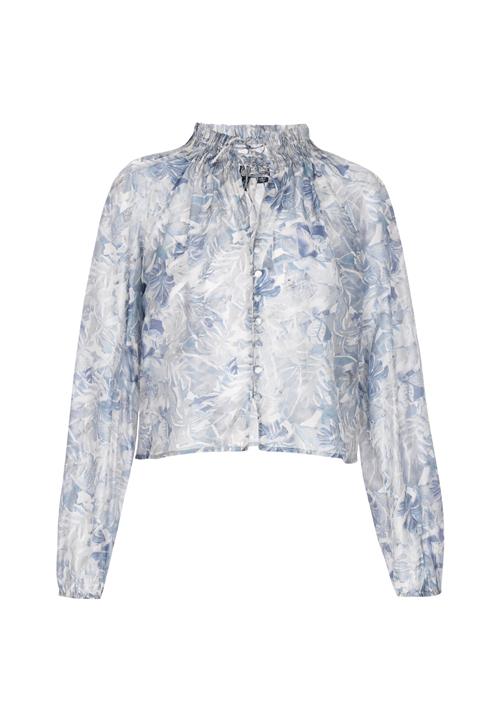 DreiMaster Vintage Bluse 'Vintage'  lyseblå / hvid