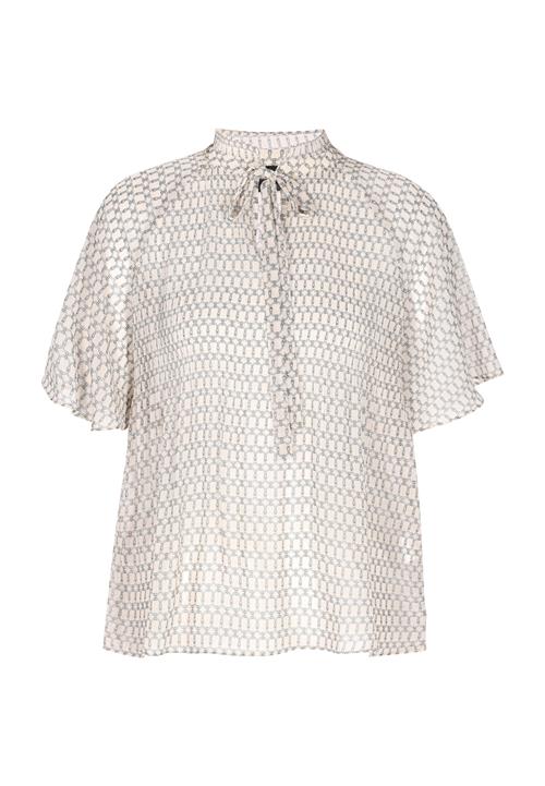 DreiMaster Klassik Bluse 'Classic Look'  mørkegrå / hvid