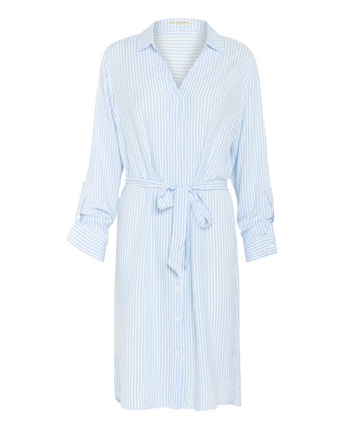 Love Copenhagen Blusekjole 'Luda'  lyseblå / hvid