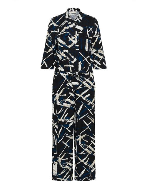 Kaffe Jumpsuit 'Rutie'  beige / blå / sort