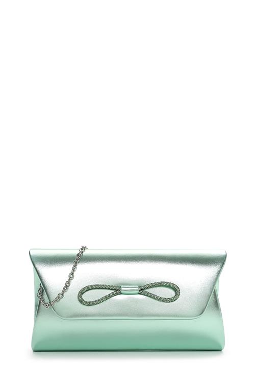 Tamaris Clutch 'Amalia Loop'  sølvgrå / pastelgrøn