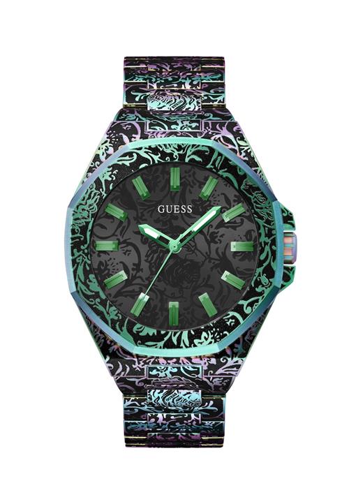 GUESS Analogt ur 'Roar'  mint / lilla / sort