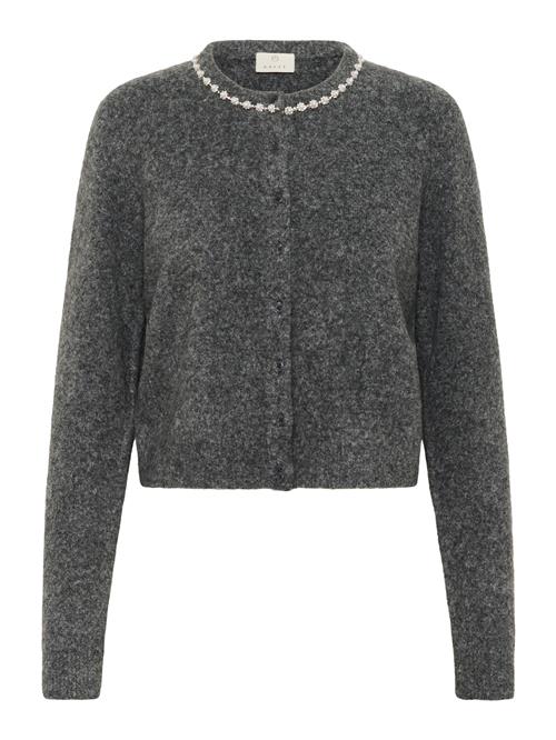 Kaffe Cardigan 'KARoxy'  grå-meleret / perlehvid