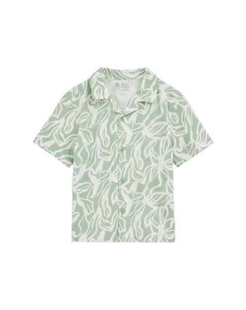 WE Fashion Skjorte  lysegrøn / hvid