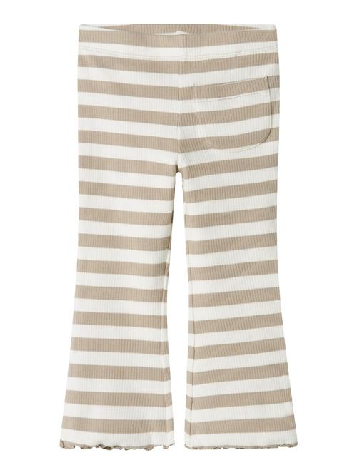 NAME IT Bukser 'NMFTaia'  beige / hvid
