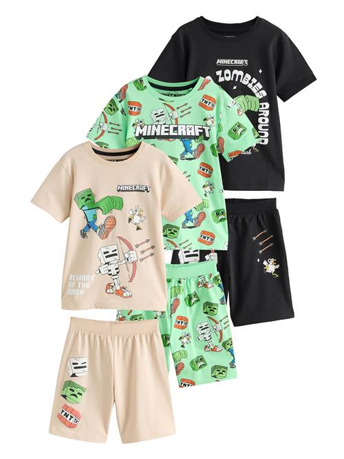 Next Nattøj 'License Minecraft'  beige / mint / sort / hvid