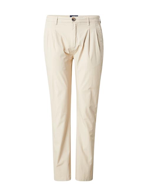 La Martina Bukser med lægfolder  cappuccino