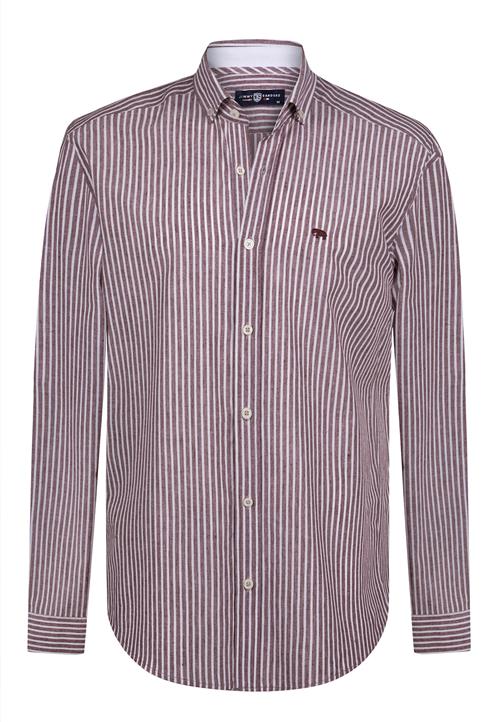 Jimmy Sanders Skjorte  bordeaux / pastelrød