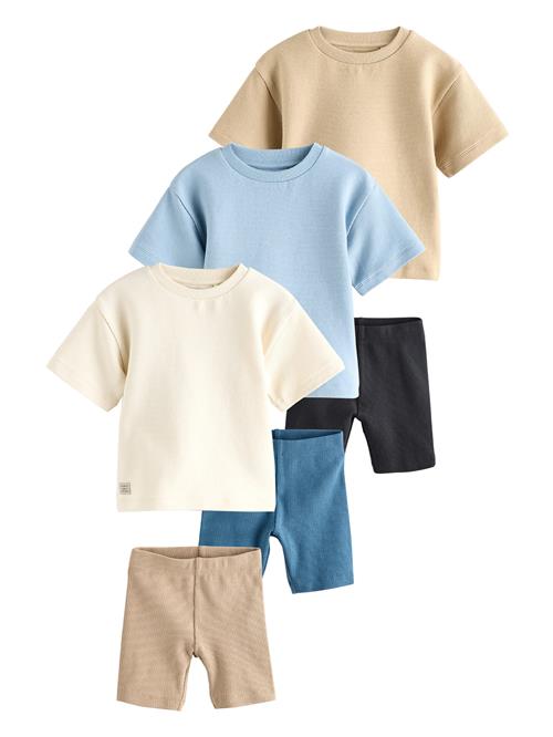 Next Sæt  lysebeige / mørkebeige / blå / lyseblå