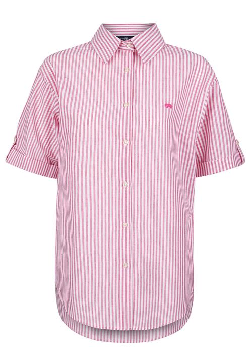 Jimmy Sanders Bluse  pink / hvid