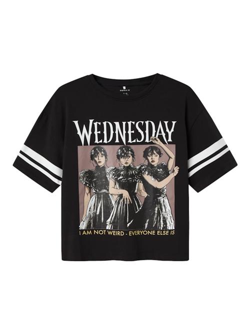 NAME IT Bluser & t-shirts 'NKFJixina Wednesday'  kit / gul / sort / hvid