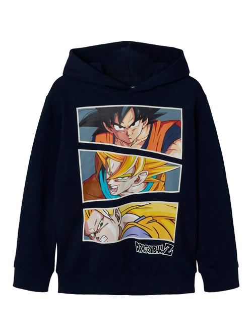 NAME IT Sweatshirt 'NKMJIL Dragon'  navy / opal / gul / mørkeorange