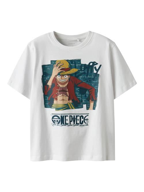 NAME IT Shirts 'NKMJob'  safran / petroleum / carminrød / hvid