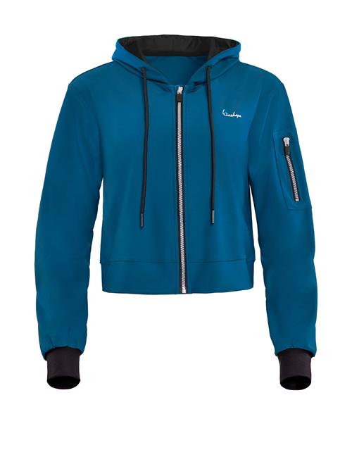 Winshape Sweatjakke 'J009C'  blå / hvid