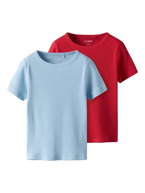 TWO SOON Bluser & t-shirts  lyseblå / rød