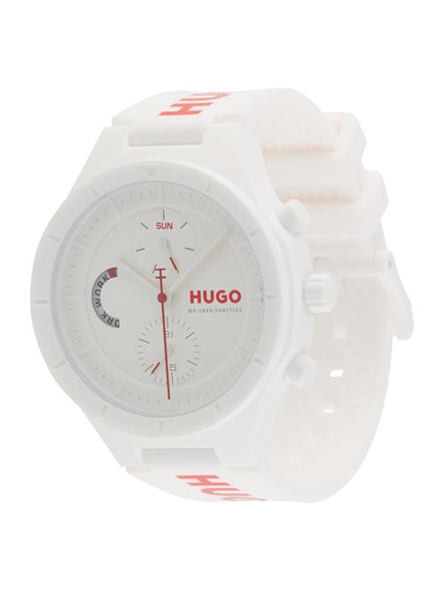 HUGO Analogt ur  orange / hvid