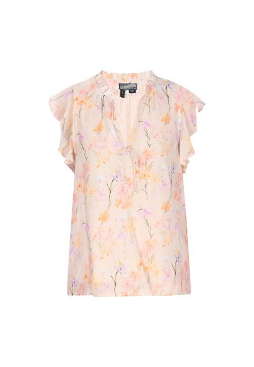 DreiMaster Vintage Bluse  oliven / lavendel / abrikos / gammelrosa