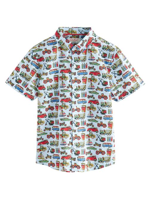 Next Skjorte 'Cath Kidston'  blå / lyseblå / grøn / rød