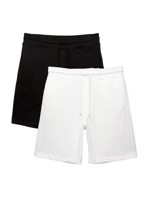 Pull&Bear Bukser  sort / hvid