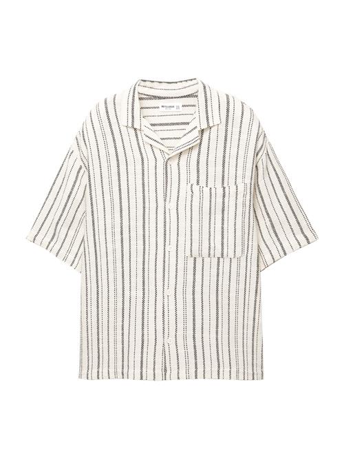 Pull&Bear Skjorte  sort / hvid