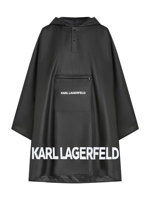 Karl Lagerfeld Funktionsjakke 'Essential'  sort / uldhvid