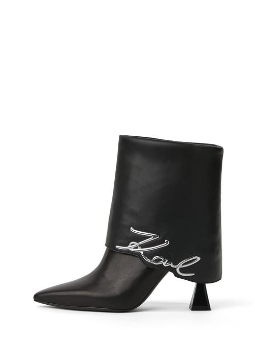 Karl Lagerfeld Støvletter 'Debut II'  sort / sølv