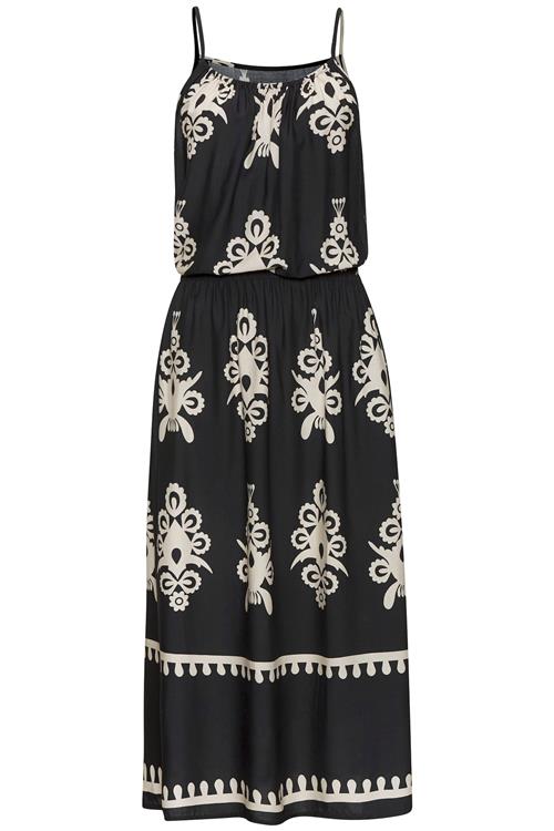 LASCANA Sommerkjole  beige / sort