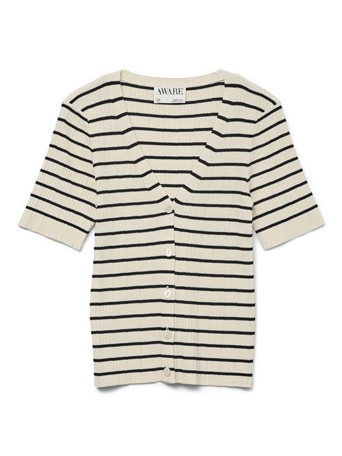 VERO MODA Cardigan 'VMRebecca'  lysebeige / sort