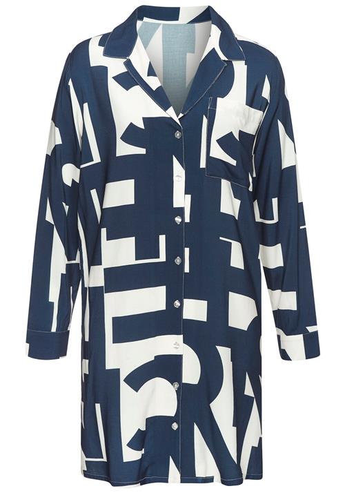 FRENCH CONNECTION Natskjorte  mørkeblå / hvid