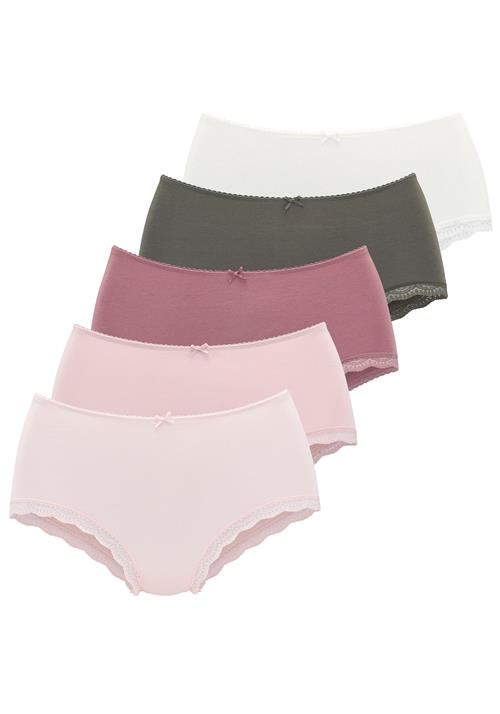 LASCANA Slip  oliven / rosé / eosin / pastelpink / hvid