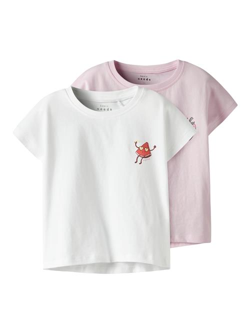 NAME IT Bluser & t-shirts 'Varutti'  grøn / lyserød / rød / hvid