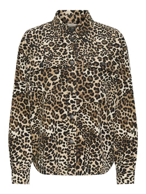 JDY Bluse 'Ray'  beige / brun / sort