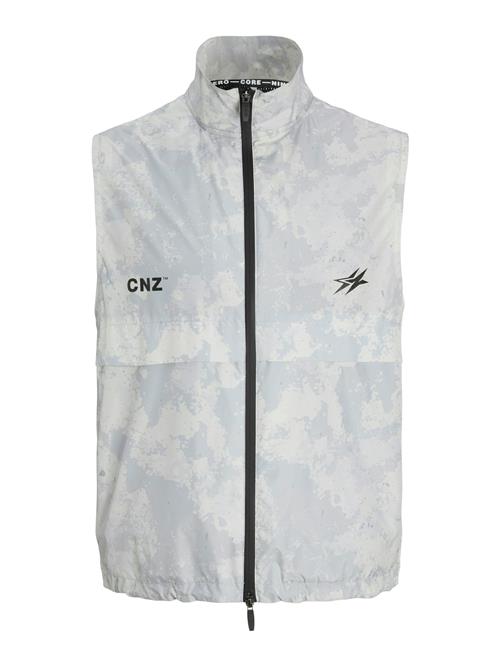 JACK & JONES Vest 'JCOCnz Paris'  lysegrå / sort / hvid