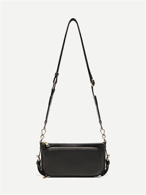 Bershka Skuldertaske  sort