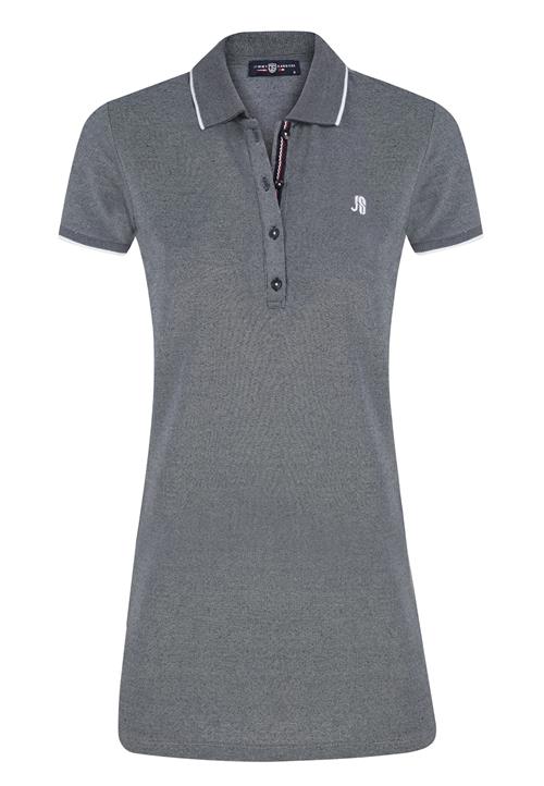 Jimmy Sanders Kjole  blå-meleret / hvid