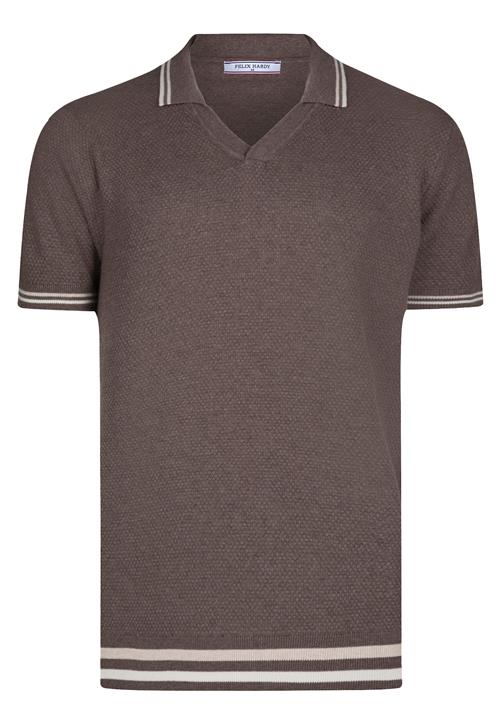 Felix Hardy Pullover  choko / offwhite