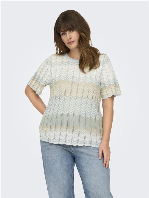 ONLY Carmakoma Pullover  lyseblå / taupe / pastelgrøn