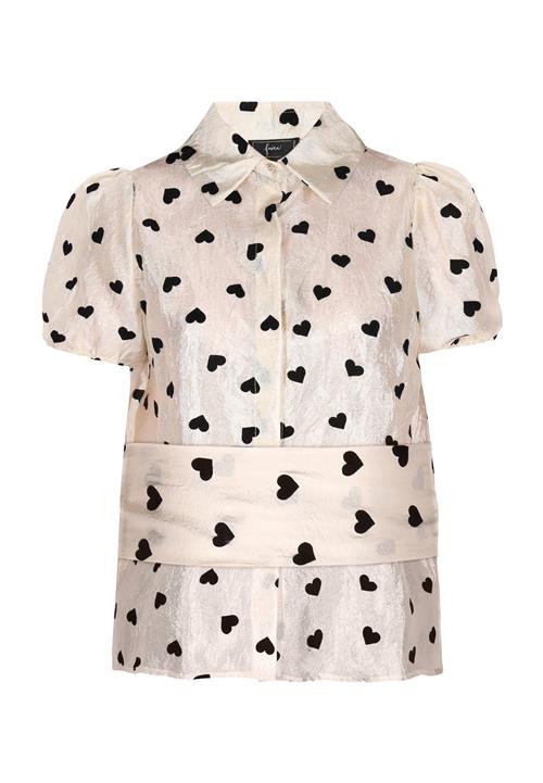 faina Bluse 'Fashion Look'  creme / sort