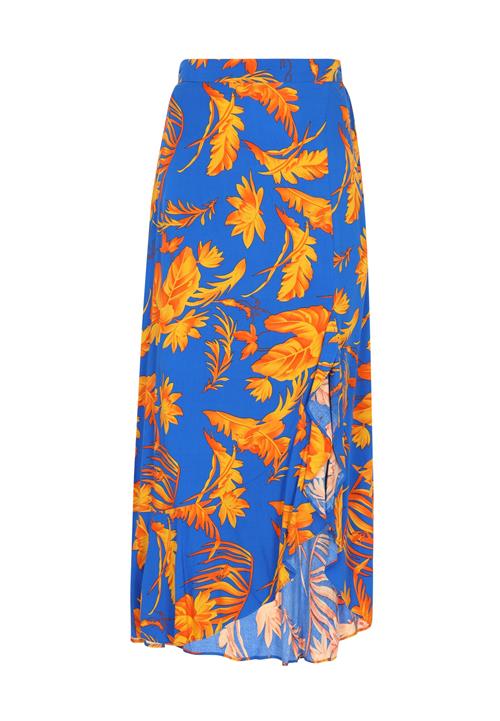 IZIA Nederdel 'Back To School'  blå / honning / orange