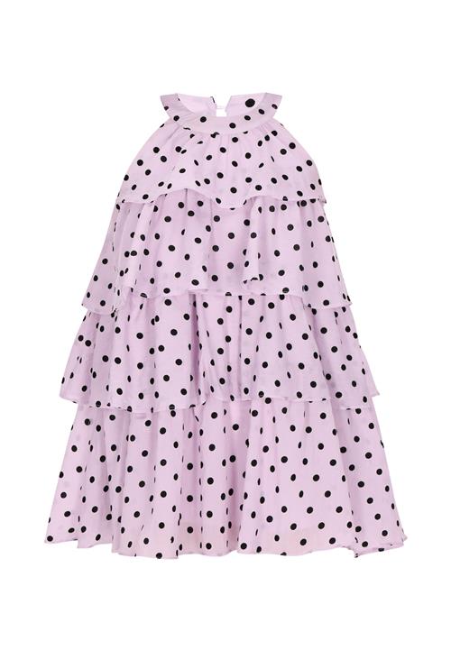 faina Kjole  lilla / sort