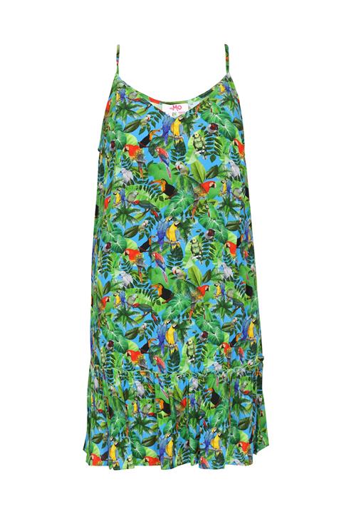 MYMO Sommerkjole 'Spring Summer'  azur / grøn / lime / rød