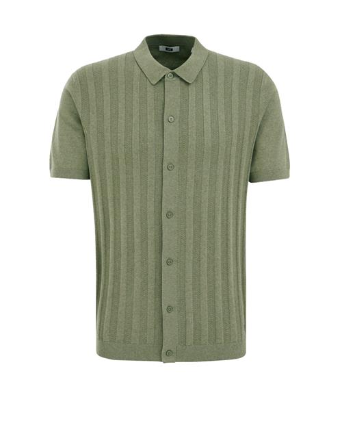 WE Fashion Skjorte  mørkegrøn