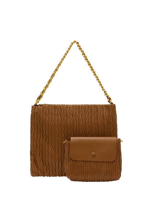 faina Skuldertaske  brun