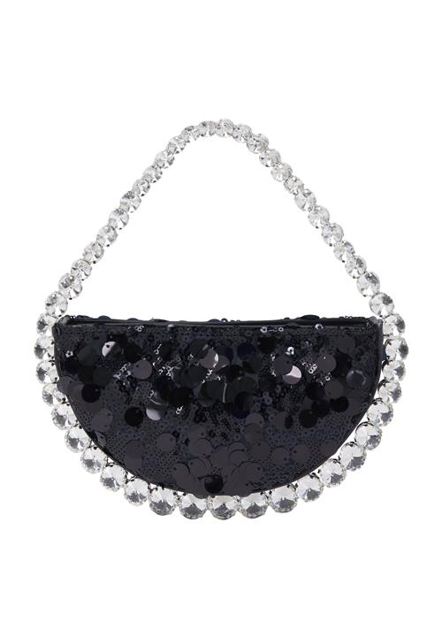 myMo at night Clutch  sort / sølv / transparent