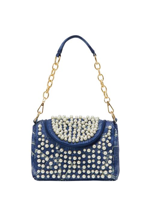 faina Skuldertaske  blue denim